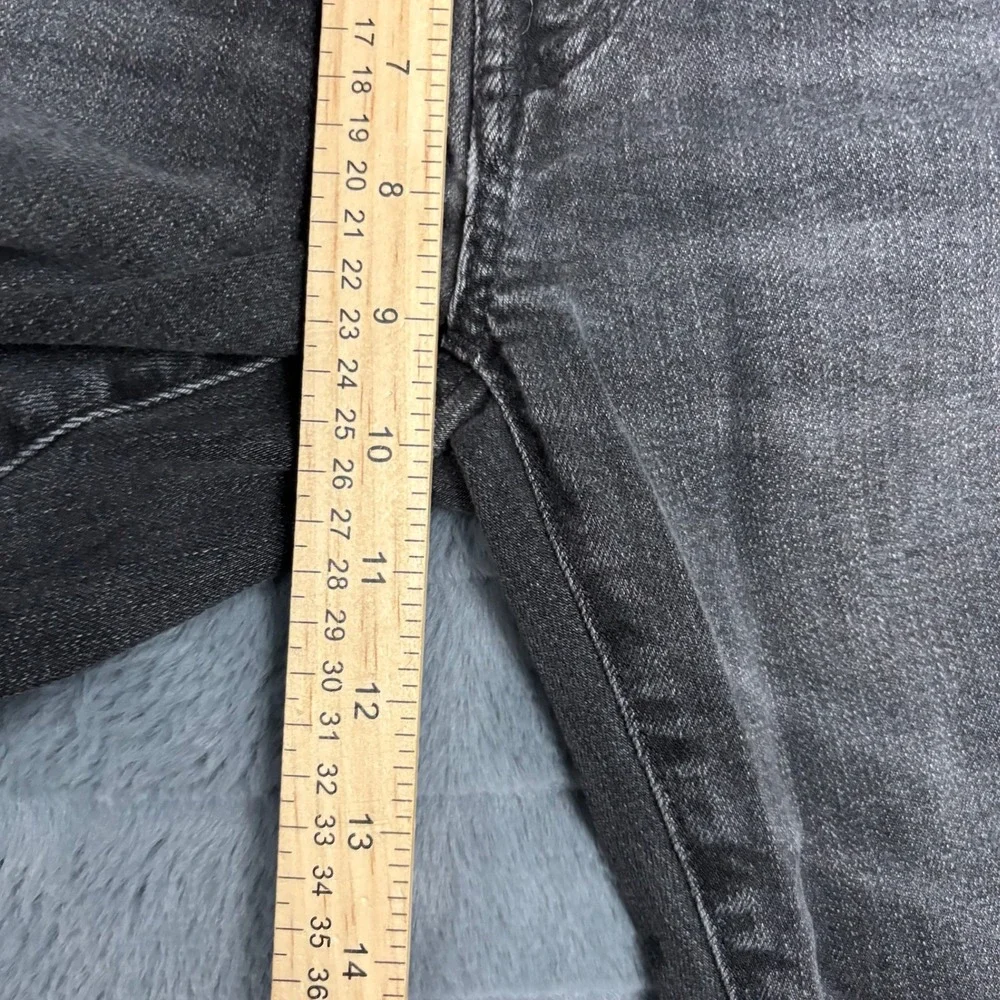 American Eagle Mens 30x30 Slim Straight Washed Black Denim Jeans Stretch Pants